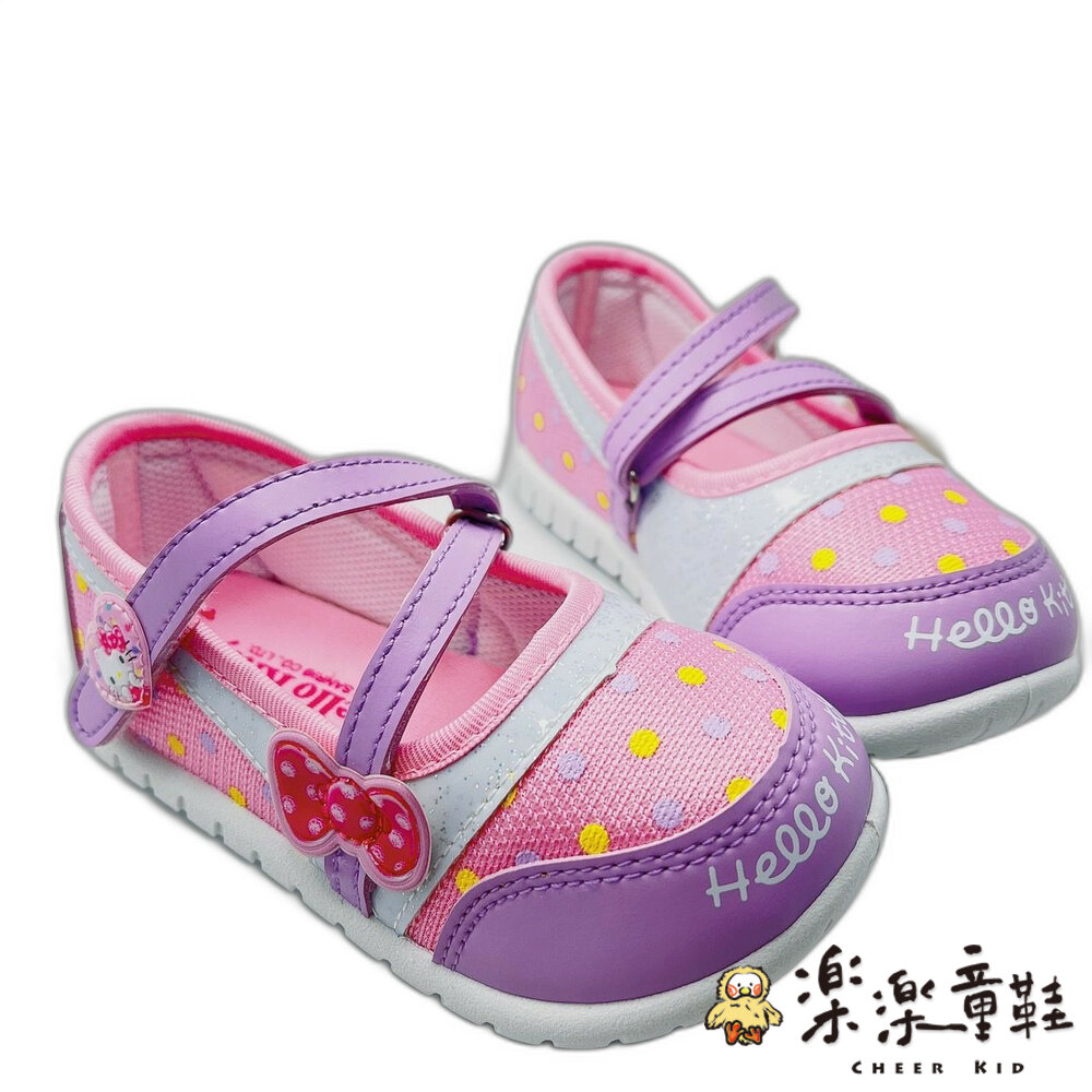 K066-2-台灣製三麗鷗Hello Kitty繞帶公主鞋-紫色 另有桃色