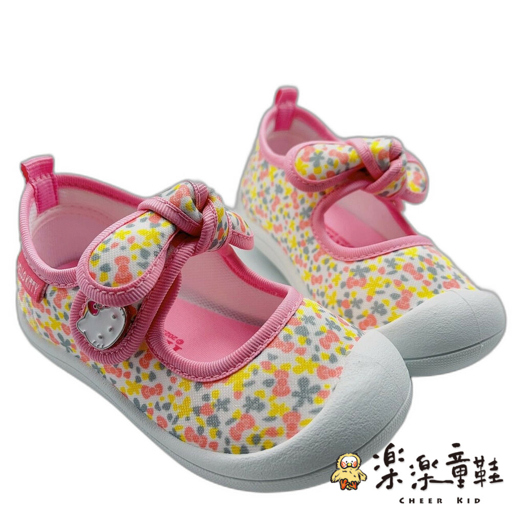 K095-2-台灣製三麗鷗小碎花娃娃鞋--粉色 另有紫色可選