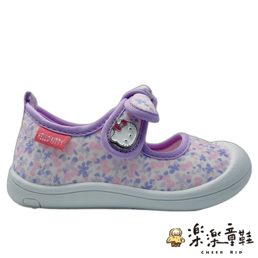 【斷碼出清不退不換】台灣製三麗鷗小碎花娃娃鞋--紫色  另有粉色可選-圖片-2