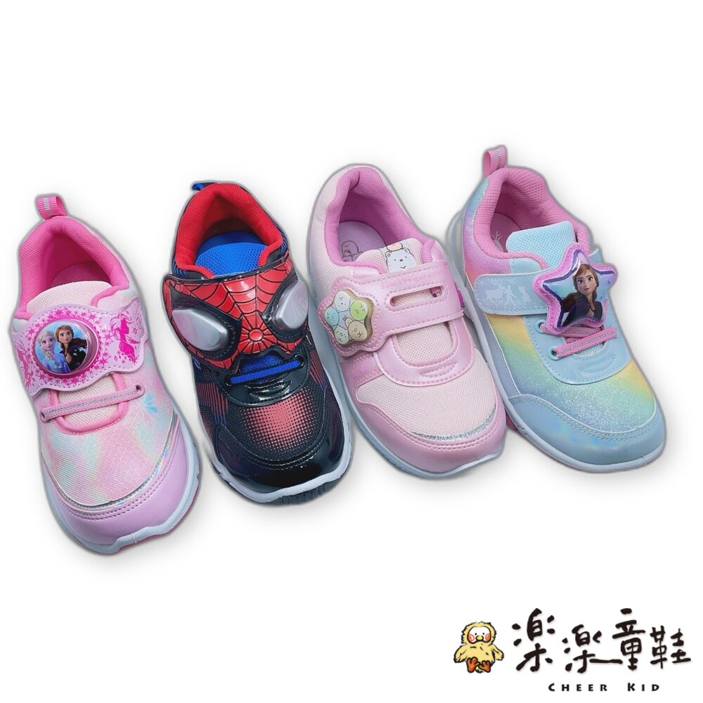 【斷碼出清特價】台灣製卡通電燈運動鞋 冰雪奇緣-thumb