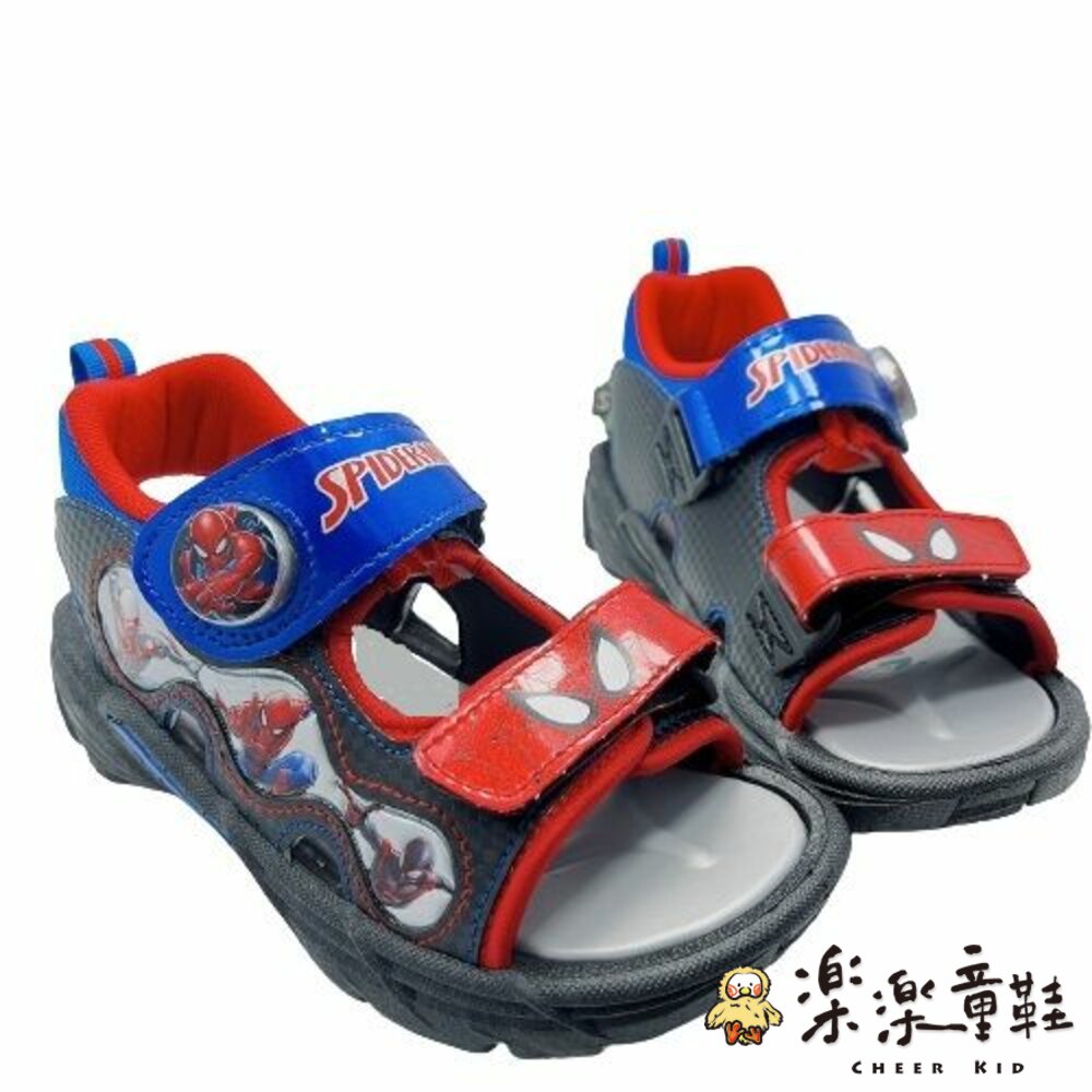 MN067-【限量特價!!】台灣製蜘蛛人電燈涼鞋