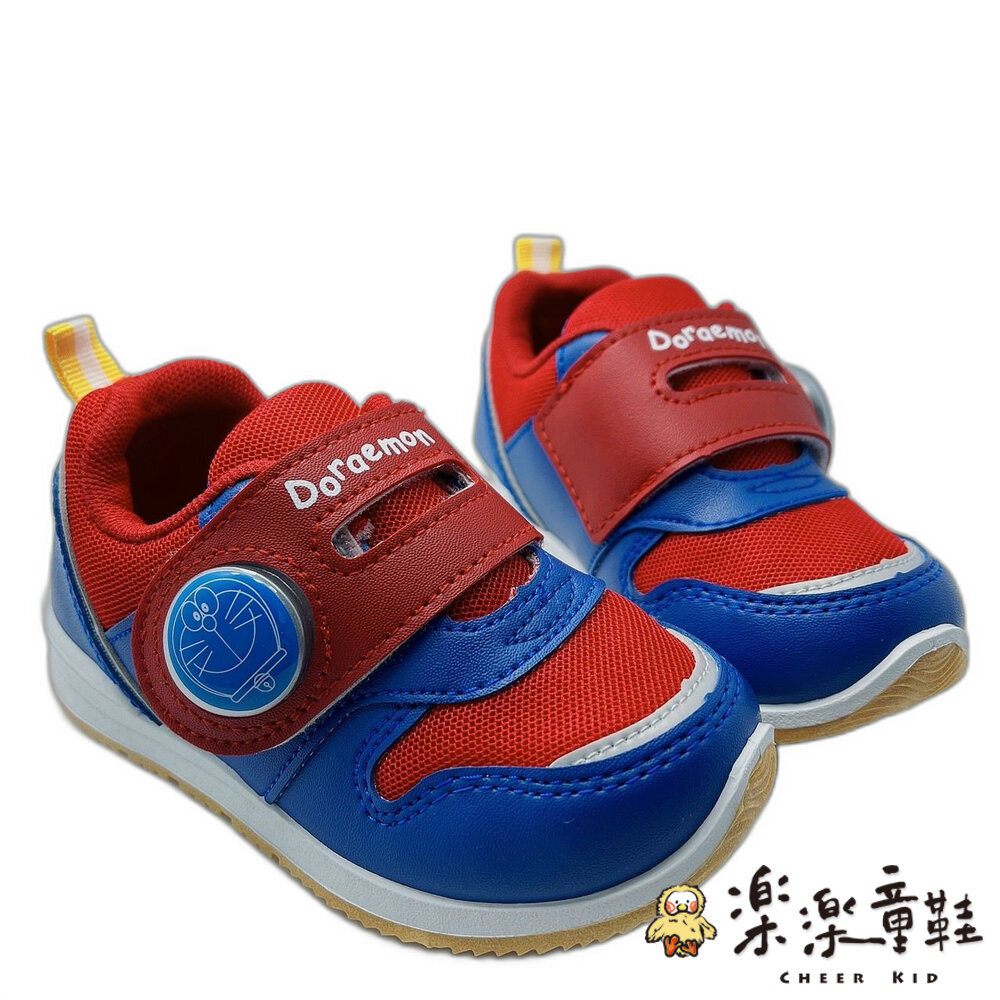 MN081-1-台灣製哆啦A夢休閒燈鞋-紅色