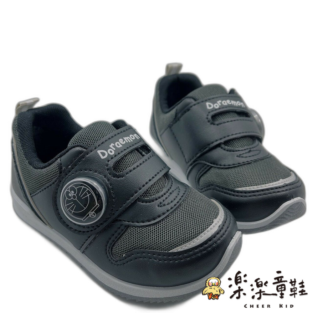 MN081-台灣製哆啦A夢休閒燈鞋-黑色