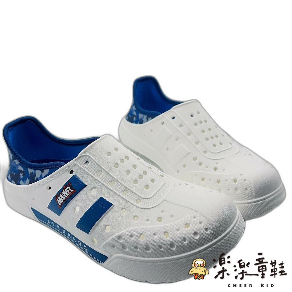 MN106-台灣製漫威英雄輕量洞洞鞋-白色 另有黑色可選