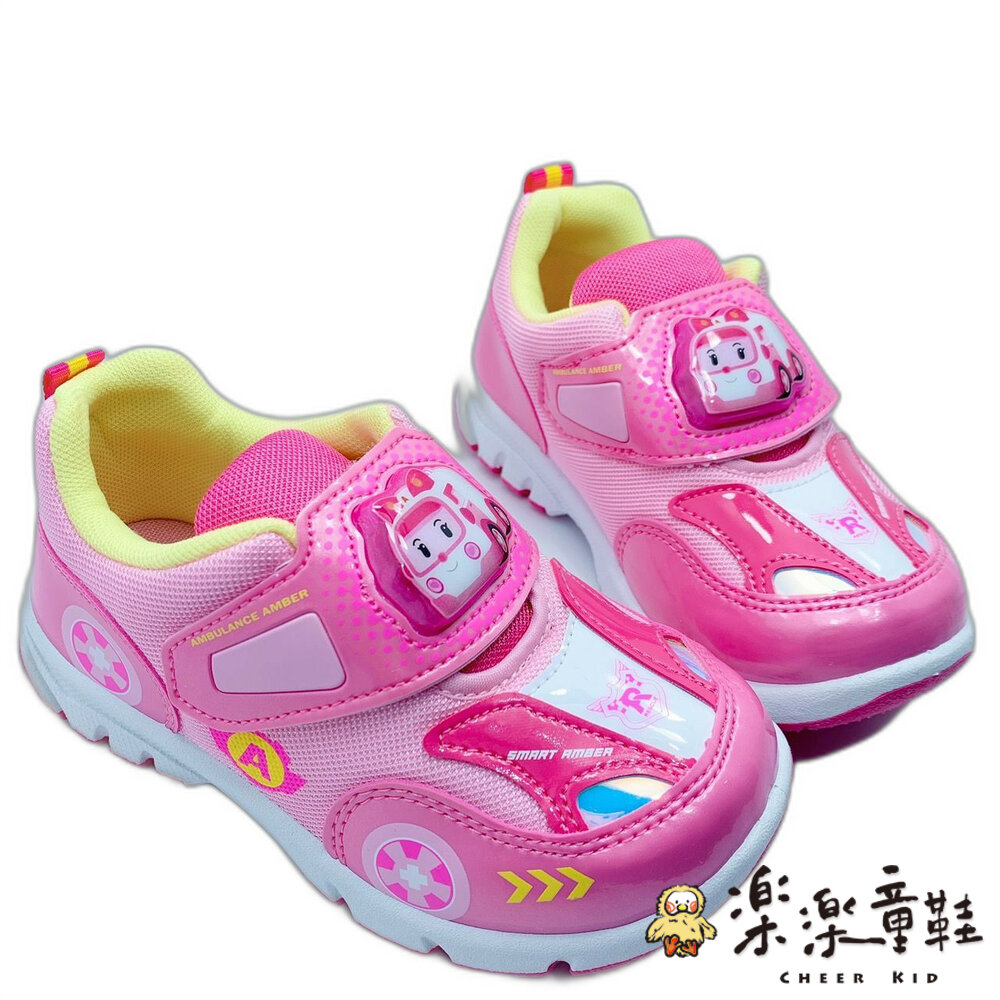 P069-台灣製POLI電燈運動鞋-粉色