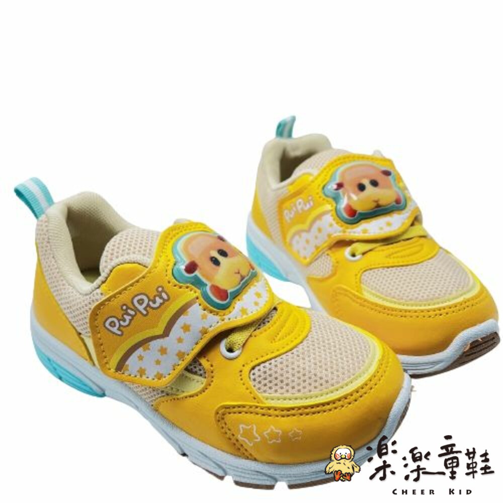 P093-台灣製天竺鼠車車電燈鞋-黃色