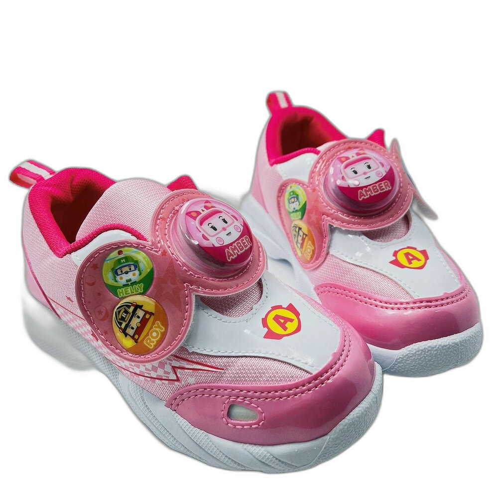 P094-2-台灣製救援小隊運動燈鞋-安寶Amber粉色  有三款可選