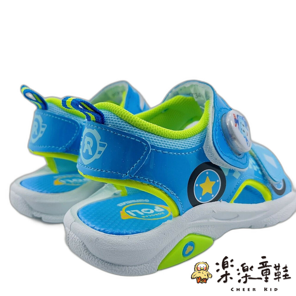 台灣製波力救援小隊電燈涼鞋-波力 另有兩色可選
