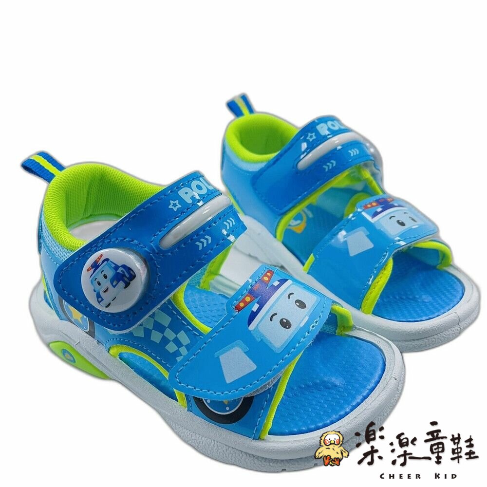台灣製波力救援小隊電燈涼鞋-共三色可選 圖片