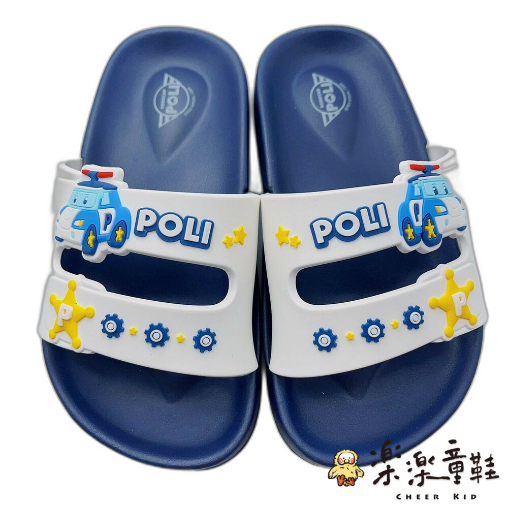 P106-2-台灣製波力Poli拖鞋