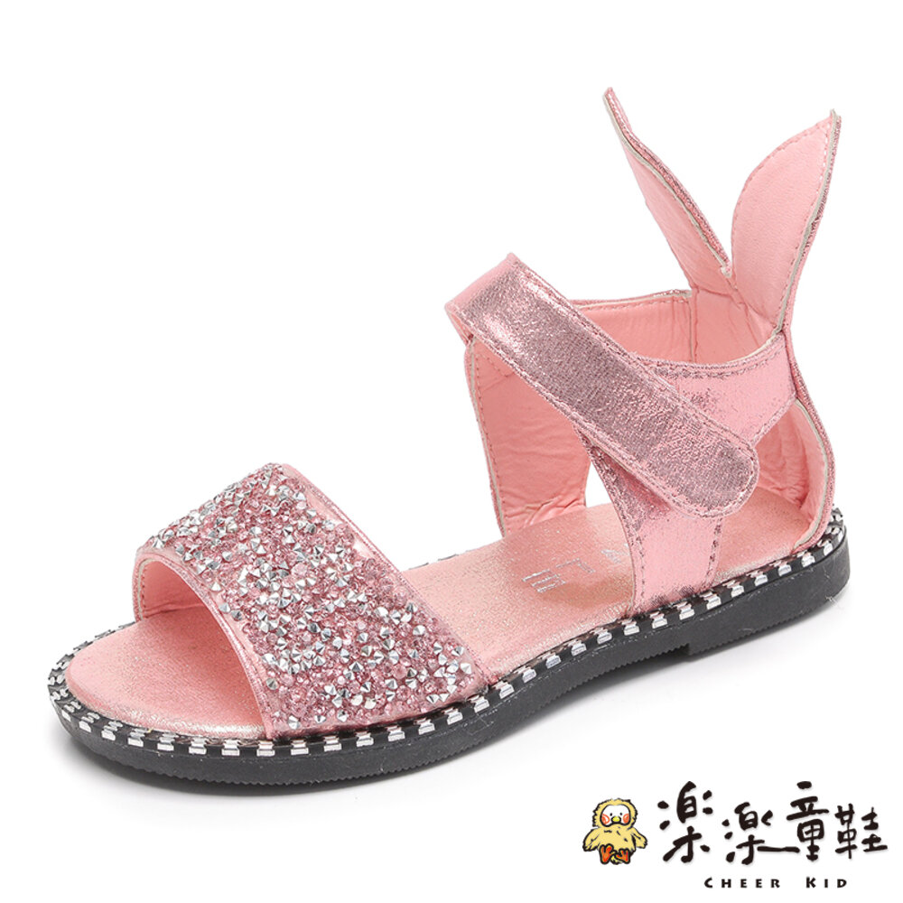 S521-(出清不退不換)韓版亮片兔子公主涼鞋