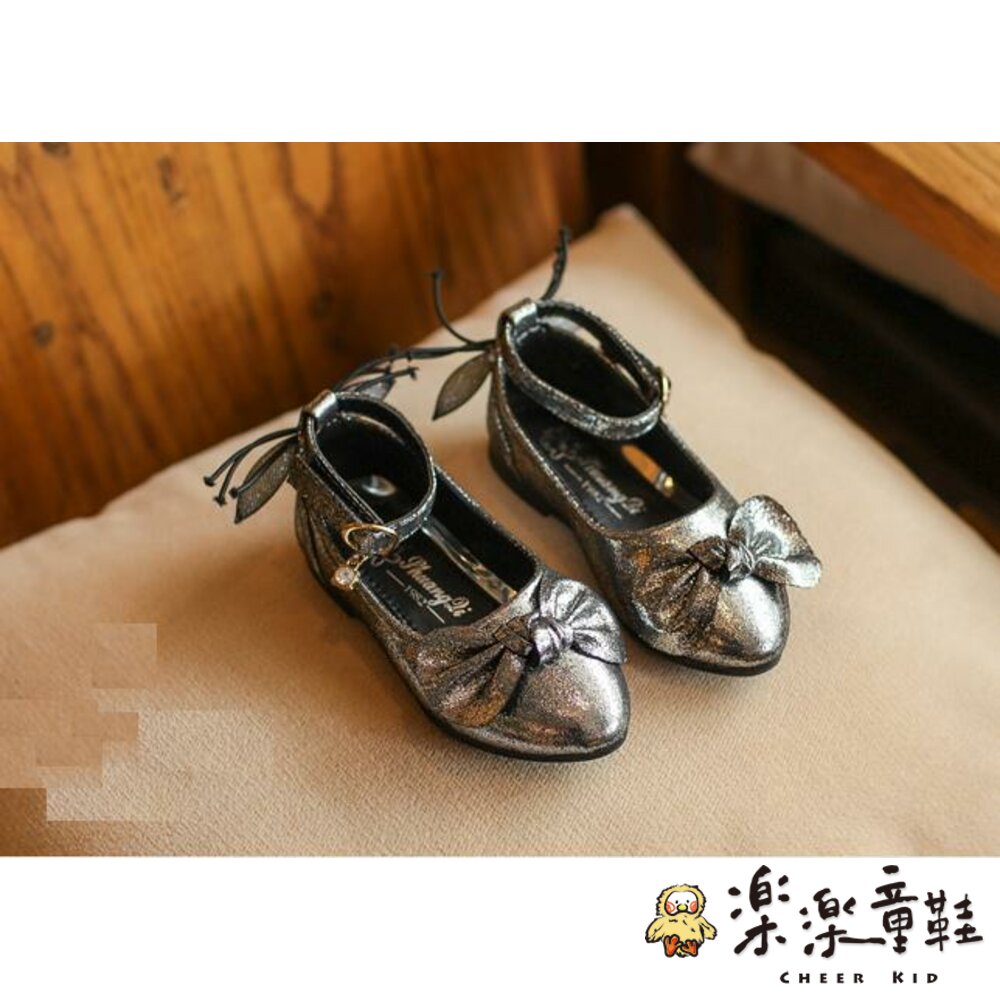 S597-韓版時尚蜻蜓蝴蝶結水鑽公主鞋(小童)