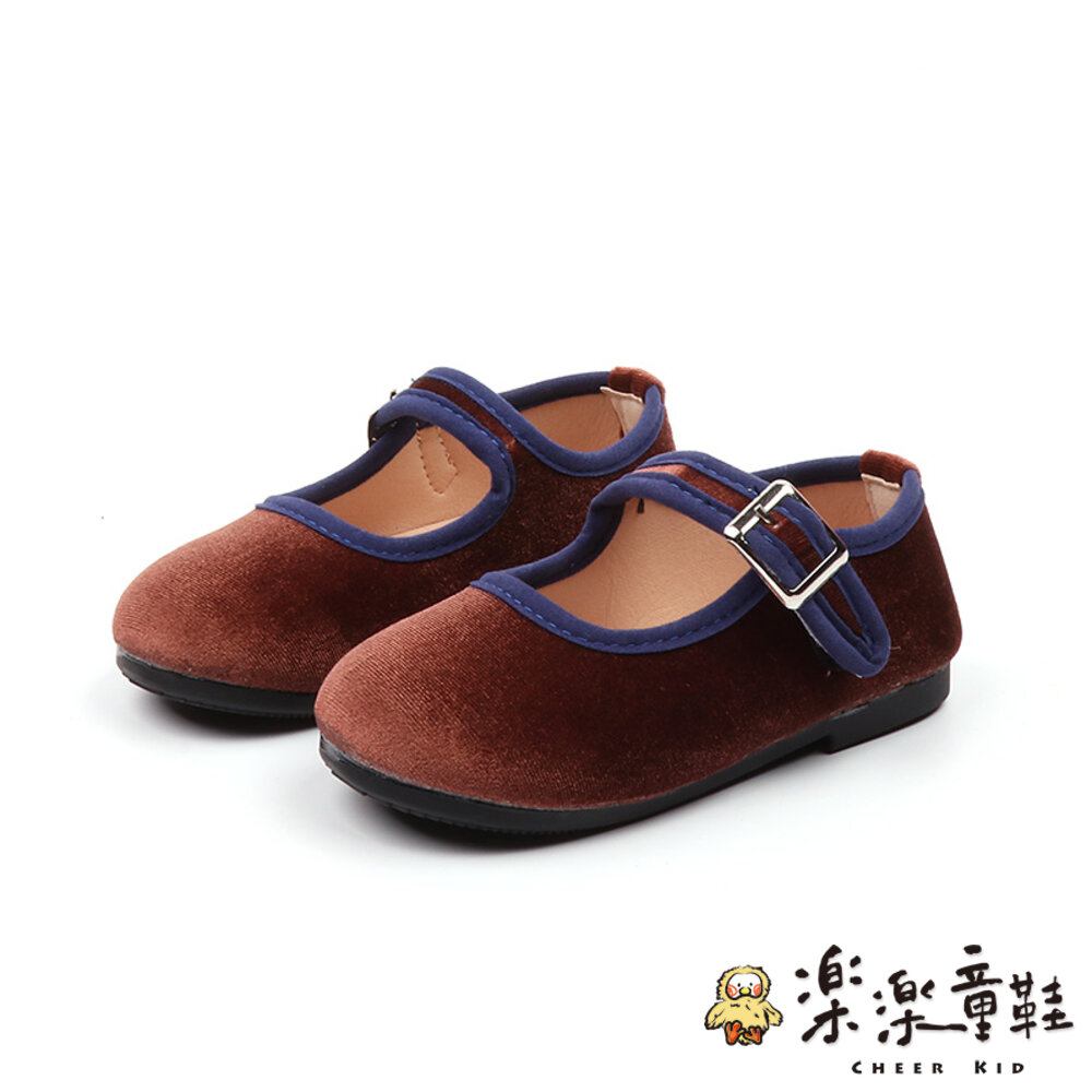 S766-韓版絨布氣質皮鞋