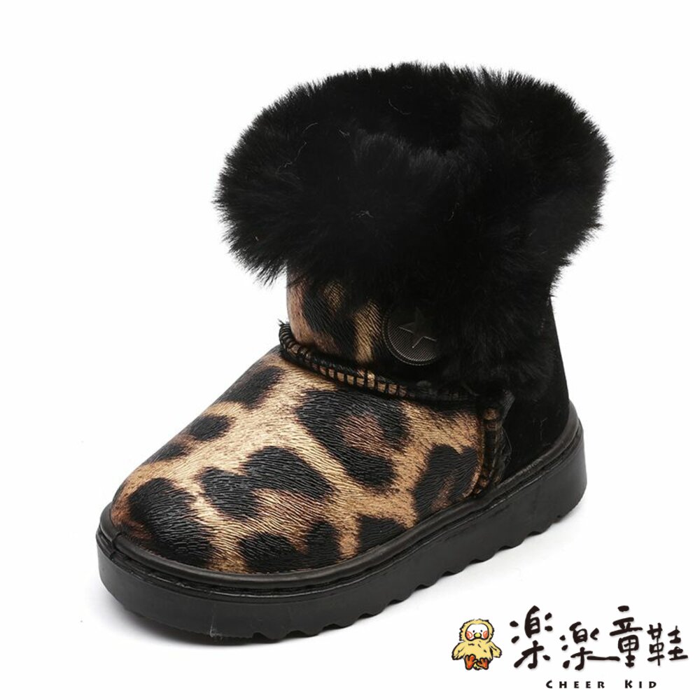S811-時尚豹紋童靴