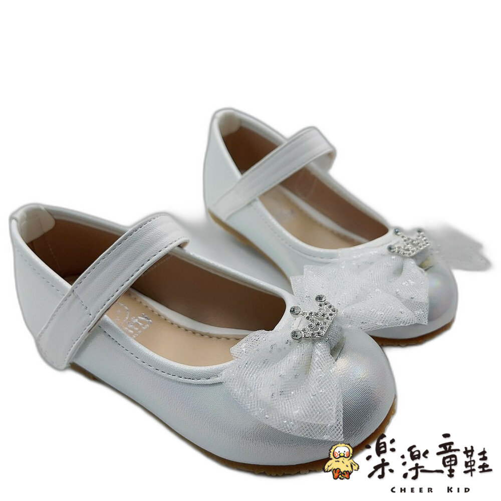 台灣製甜美皇冠公主鞋-白色 另有粉色可選